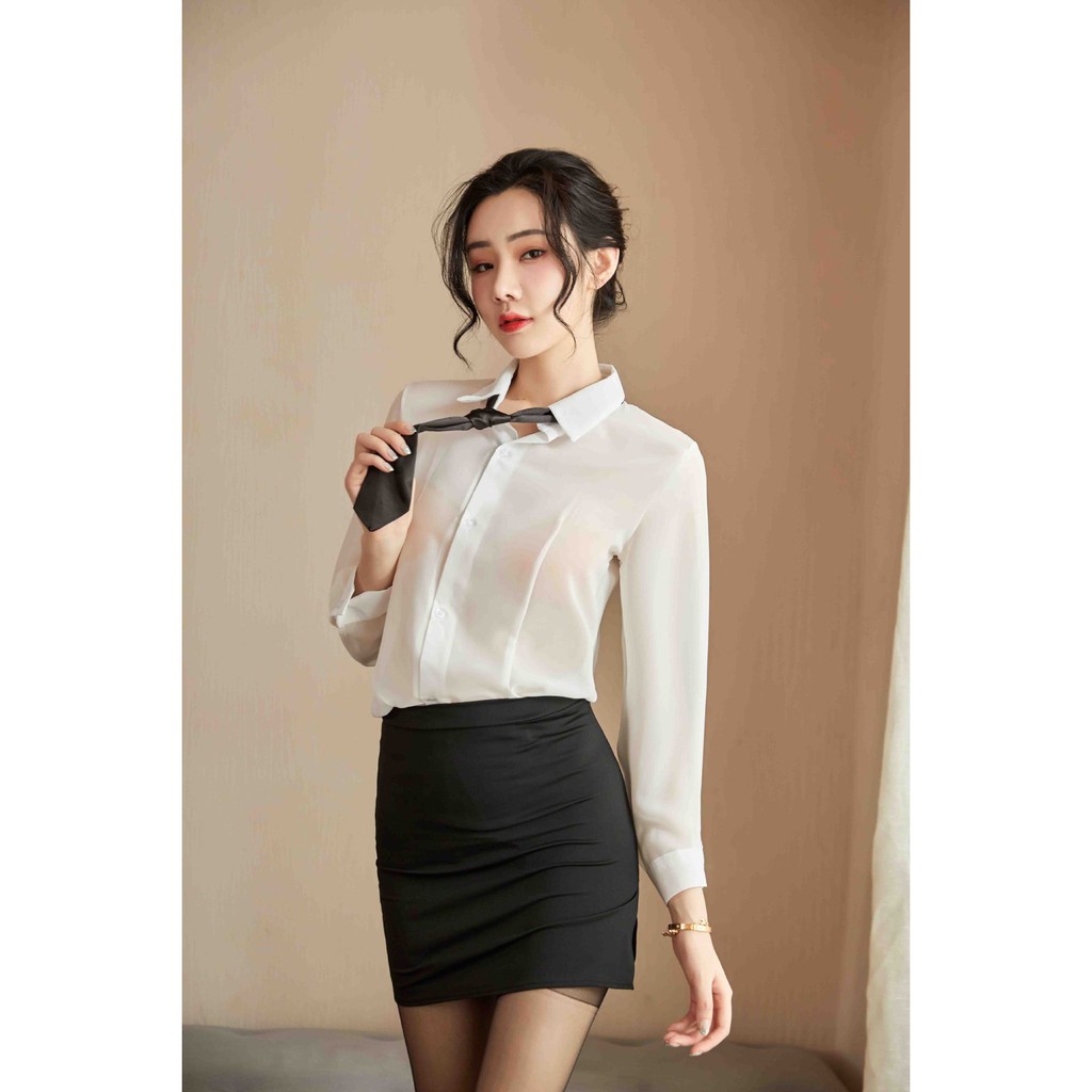 Set đồ ngủ Cosplay Cô thư ký đáng yêu L108 / không kèm vớ | BigBuy360 - bigbuy360.vn