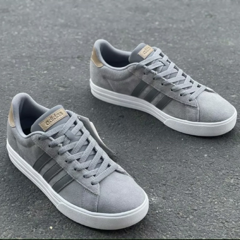 [Chính Hãng ] Giày ADlDAS Daily 2.0 Grey Suede, da lộn mềm mịn cực bền