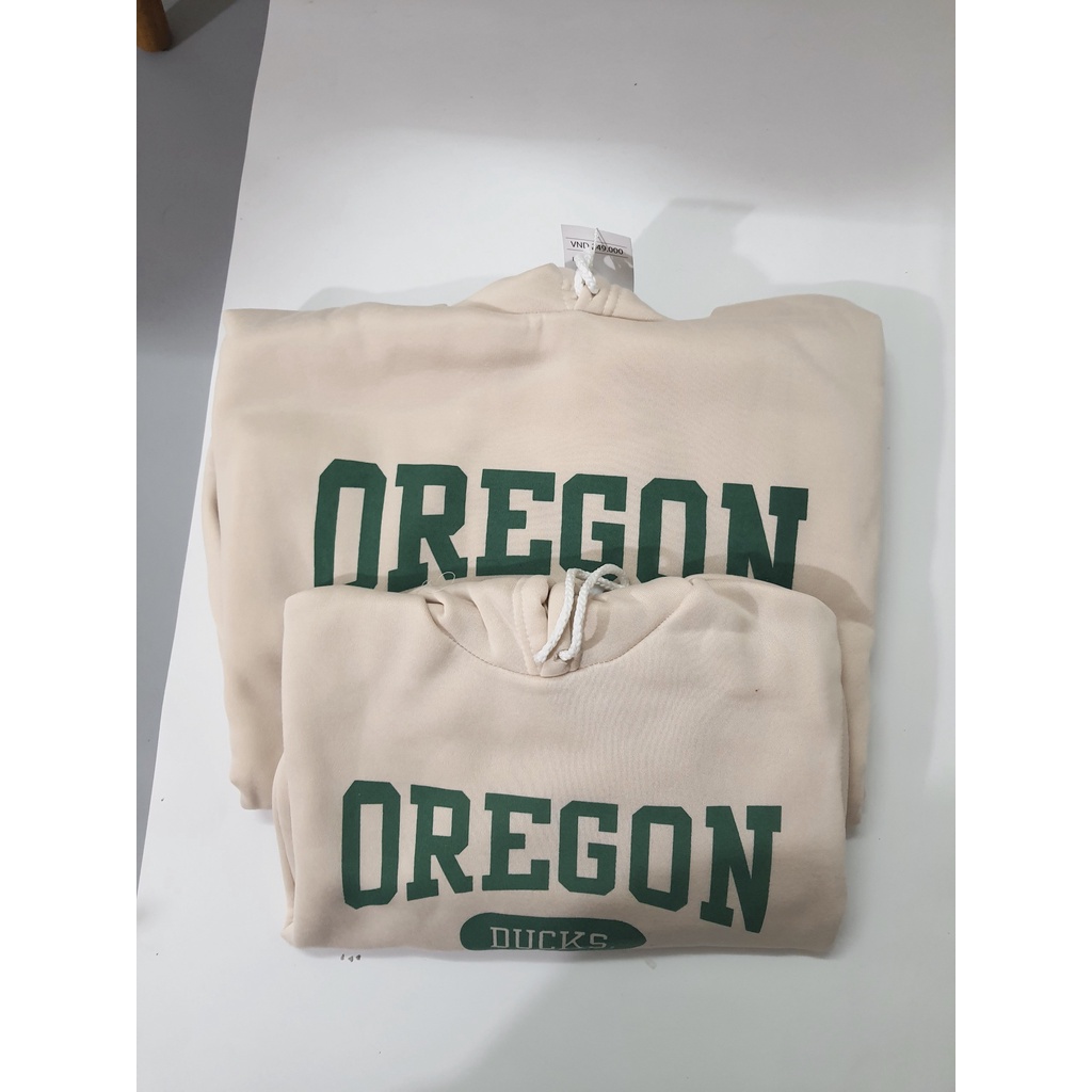ÁO ĐÔI NỈ HOODIE MŨ MÀU BE OREGON MẸ VÀ BÉ BINSHOUSE | BigBuy360 - bigbuy360.vn