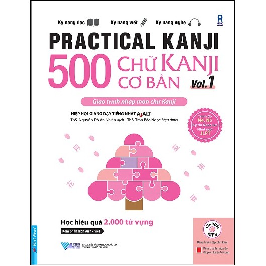 Sách tiếng Nhật - 500 Chữ Kanji Cơ Bản Vol.1