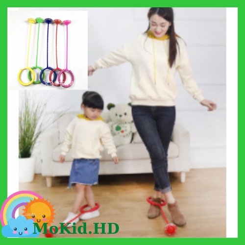 Vòng nhảy thể dục bằng chân có đèn LED phát sáng, đồ chơi thể dục ngoài trời