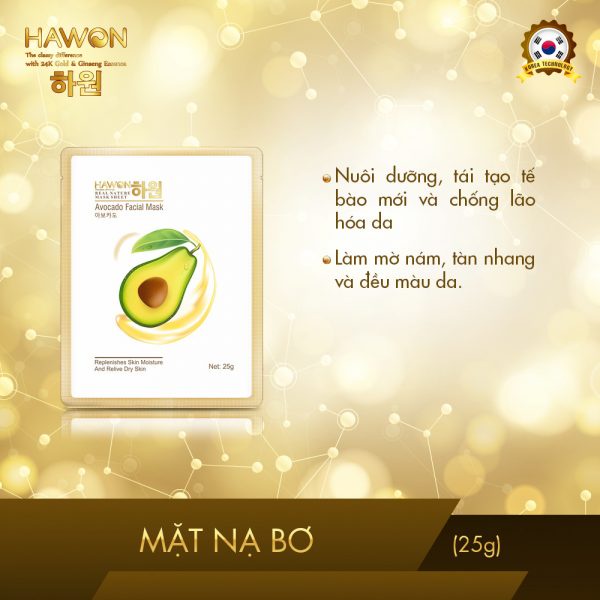Mặt Nạ Giấy Dưỡng Da Trái Cây Chính Hãng HAWON - 25g