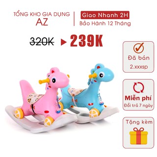 Ngựa bập bênh 2 in 1 vừa bập bênh vừa ủn chân cho bé