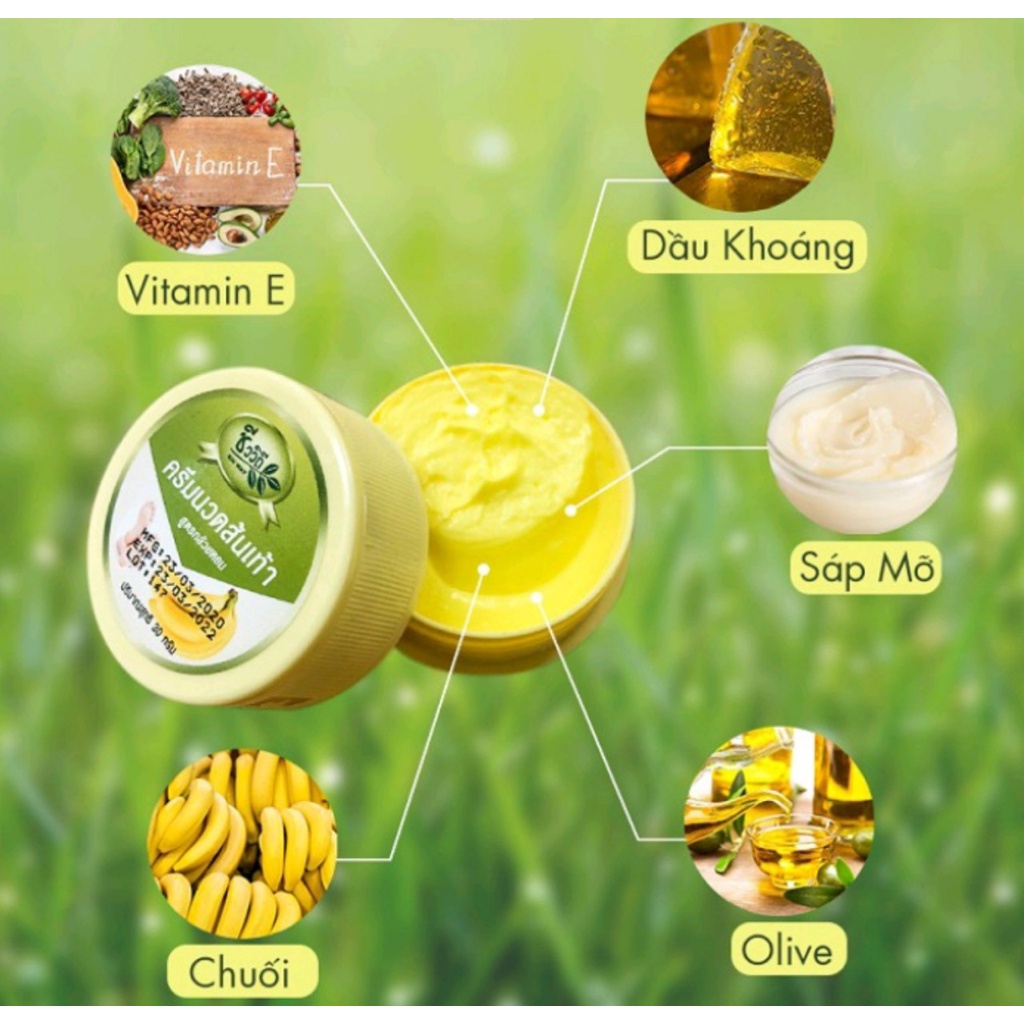 Kem Nứt Gót Chân Chuối Banana Heel Cream Thái Lan 30g