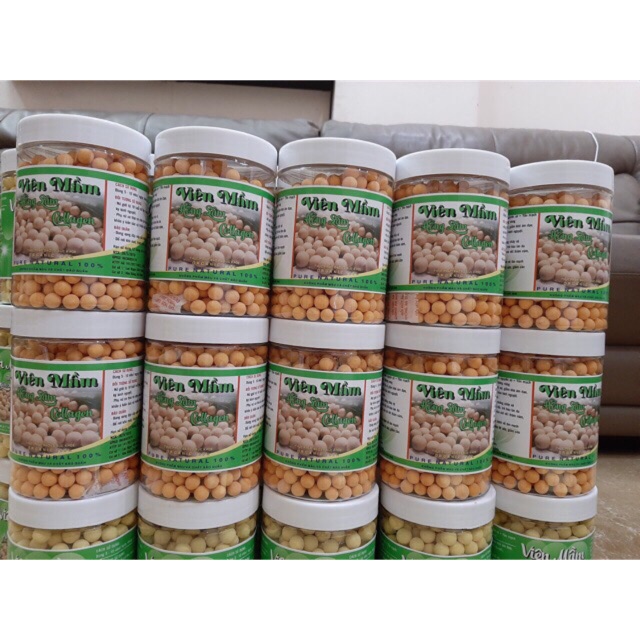 Viên mầm Hồng sâm nhà làm hộp 500g