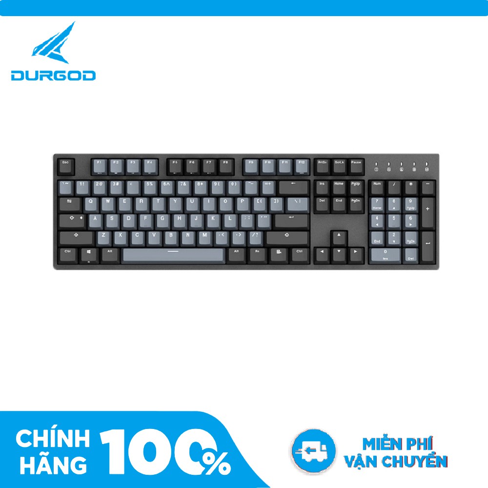 [Mã 2404EL10K giảm 10K đơn 20K] Bàn phím cơ mofii DURGOD K310 Space Gray Switch Cherry - Chính hãng bảo hành 2 năm