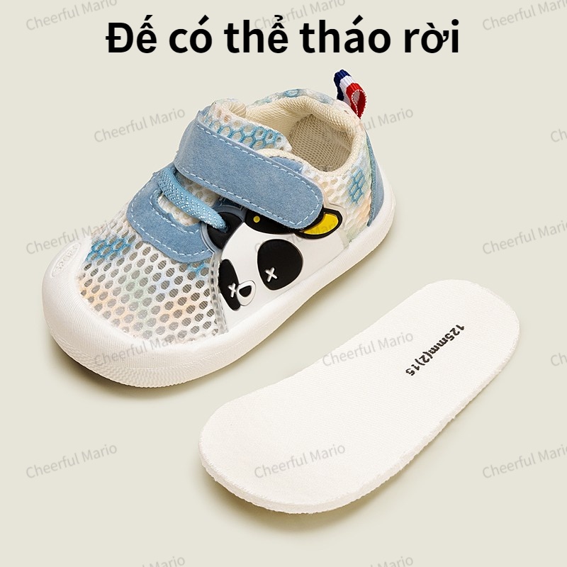 Giày sandal Cheerful Mario đế mềm chống trượt thoáng khí sành điệu cho em bé 0-1 tuổi