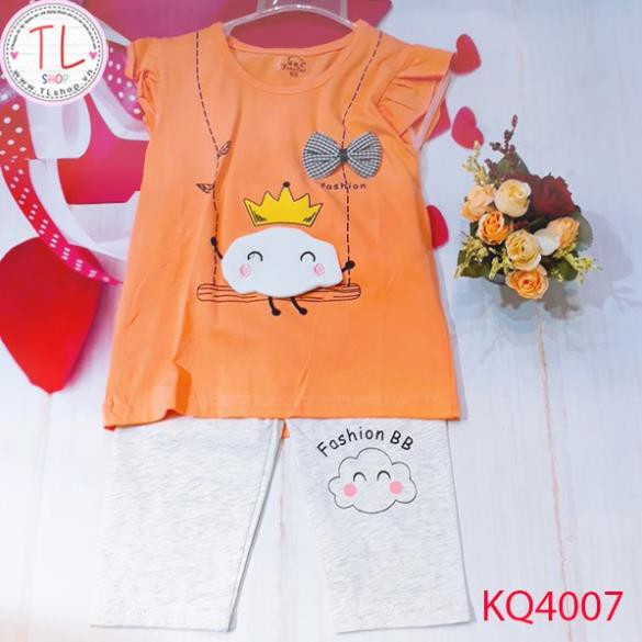 Thời trang trẻ em - Bộ áo quần thun ngắn cho bé hình thỏ - Quần áo bé trai - Bộ bé trai - Quần áo bé gái - Bộ bé gái