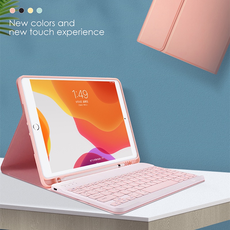 Dllencase Bao da máy tính bảng kèm bàn phím cho For IPAD 2021 MINI 6 PRO 11 2019 2020 10.2 7/8TH AIR 10.5 10.9 PRO 9.7 2017 2018 5/6TH A143