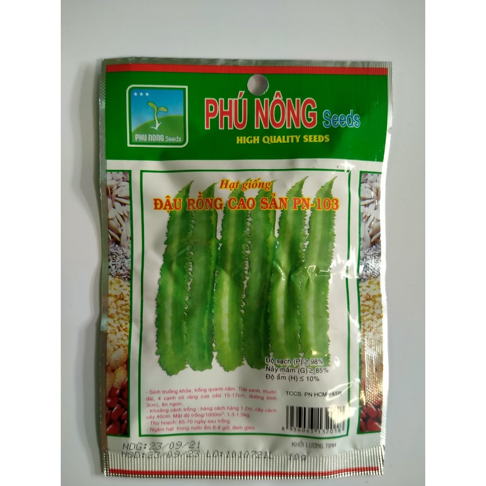 Hạt giống đậu rồng cao sản Phú Nông