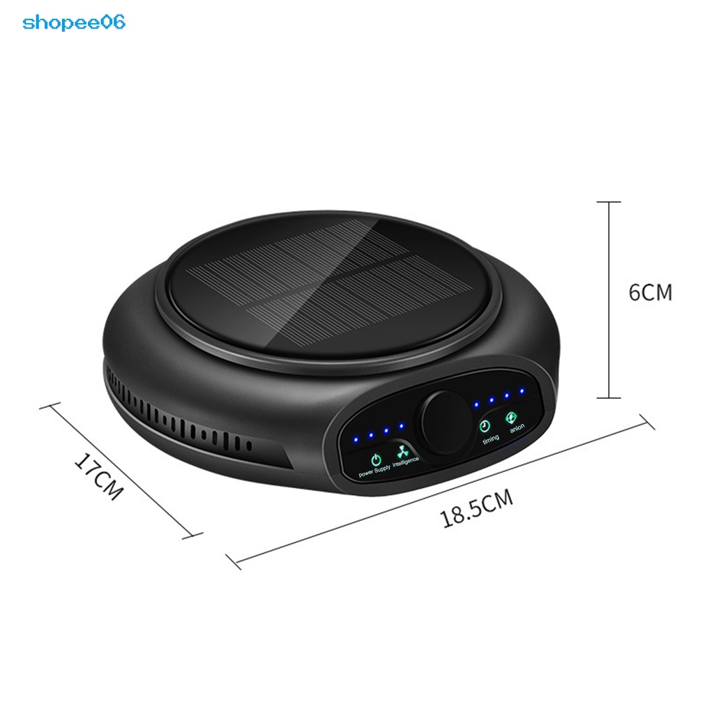 Máy lọc không khí mini sử dụng năng lượng mặt trời cho xe hơi