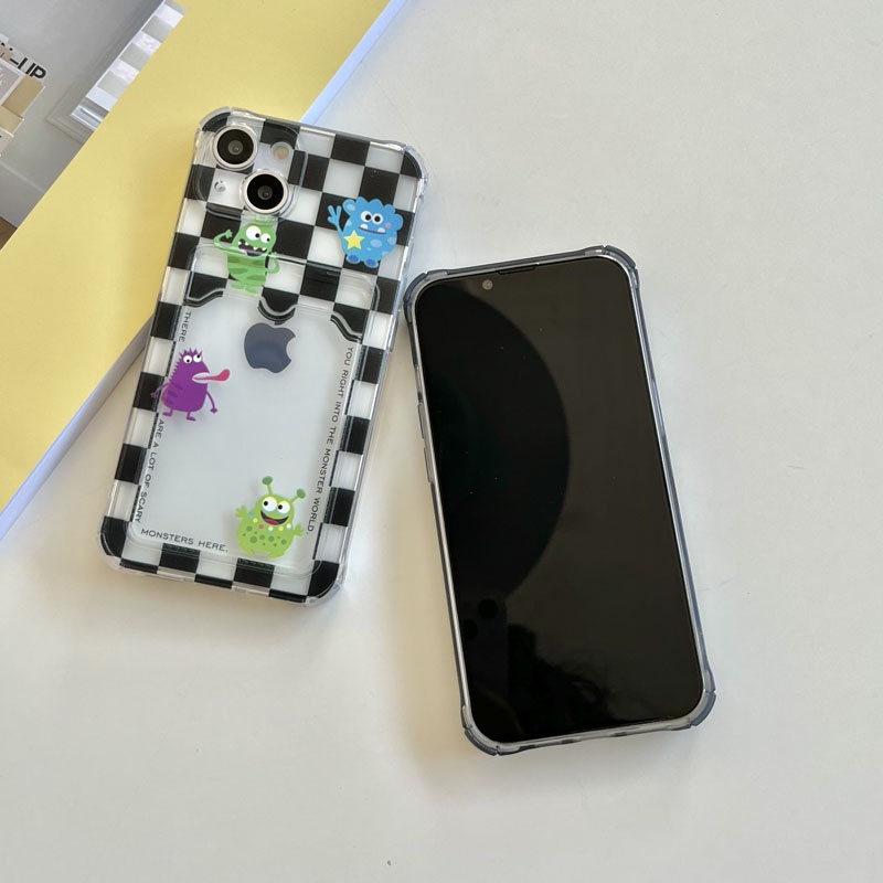 Ốp Điện Thoại Họa Tiết Hoạt Hình Quái Vật Nhỏ Dễ Thương Cho iPhone 13 12 11 Pro XS Max 7 8 Plus X XR