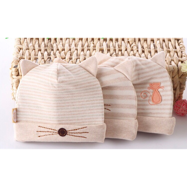 Mũ cotton SKIDS cho bé từ sơ sinh đến 6 tháng