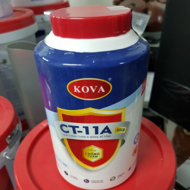 Sơn Chống Thấm Kova 1kg CT11A Gold Chính hãng có tem điện tử