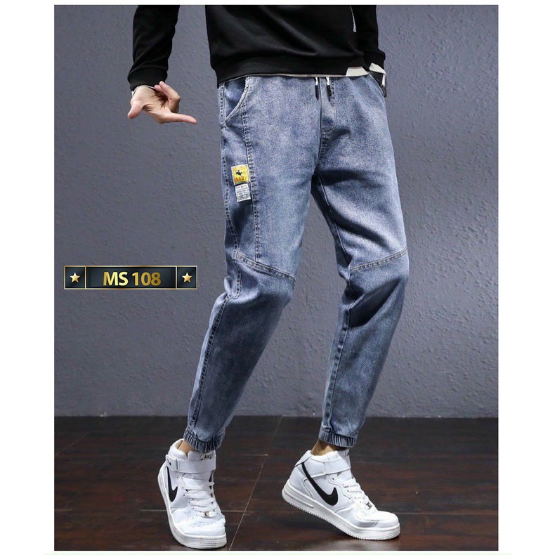 Quần jean nam bo chân thời trang Hpfashion, Quần bò nam bo chân vải jean co giãn mềm mịn, form cực chuẩn - QJNTCS61