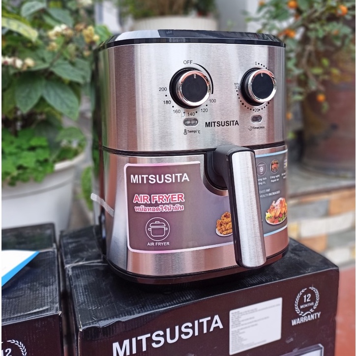 Nồi chiên không dầu MITSUSITA 9L,12L Thái Lan Siêu Tiện Lợi Bảo Hành Chính Hãng 12 Tháng