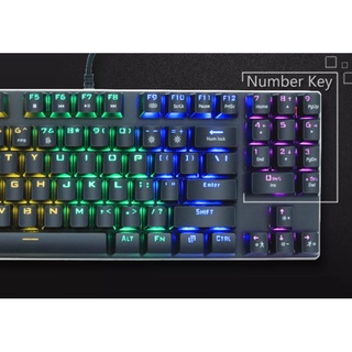 Bàn phím cơ 89 KEY, METOO Z56, RED SWITCH