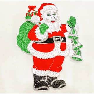Hình dán cửa - dán kiếng bằng mouse xốp hình ông già noel - tuần lộc - cây thông - người tuyết phụ kiện trang trí noel