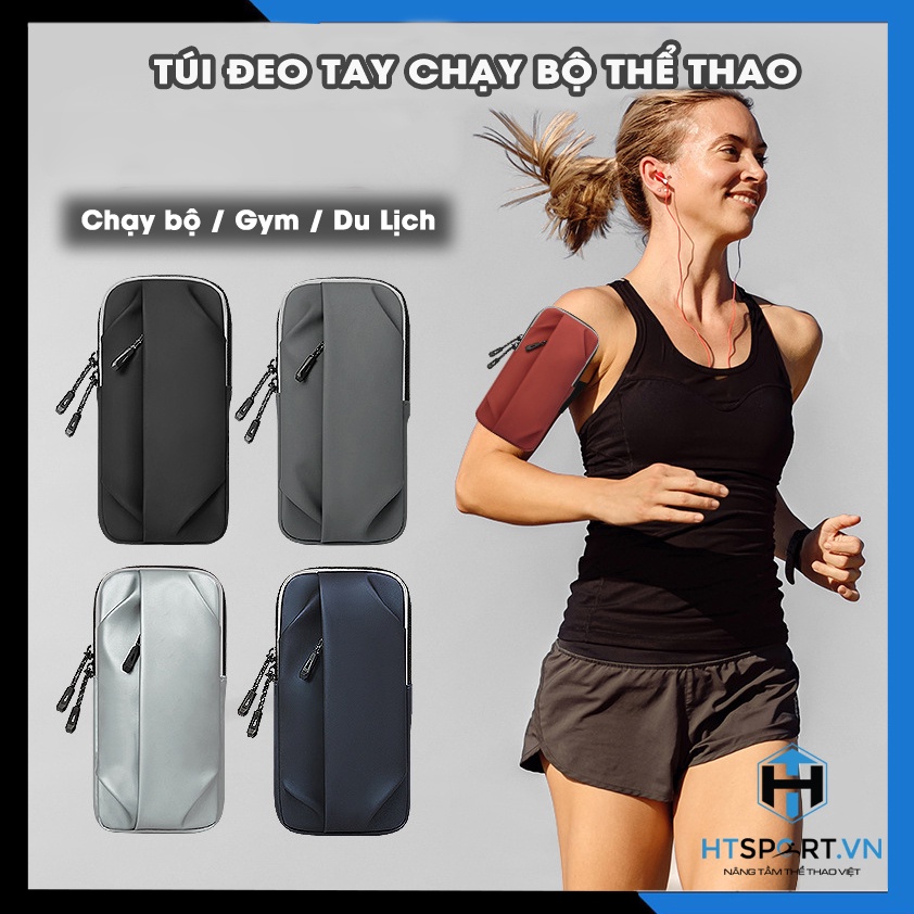 Túi Đeo Tay Thể Thao, Đai Đeo Tay Cao Cấp Chống Thấm Nước, Đựng Điện Thoại Khi Chạy Bộ, Tập Gym (Có Kèm Dây Đeo Vai)