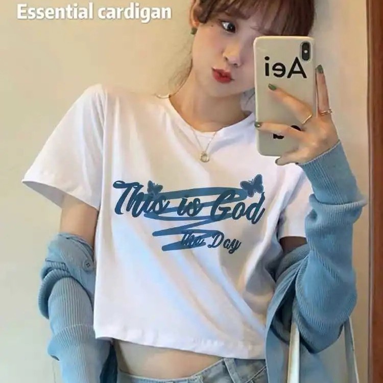 Áo Thun Ngắn Tay Dáng Rộng Thiết Kế Độc Đáo Cho Nữ JL-TX-43