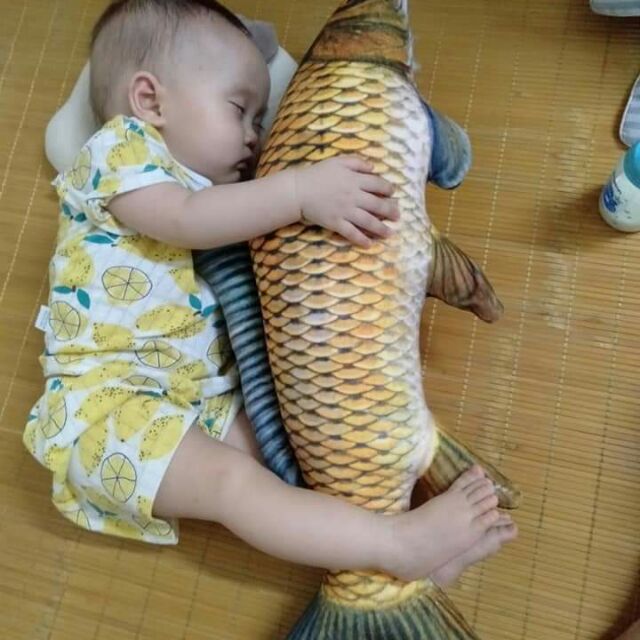 Gối ôm 3d cá 60cm