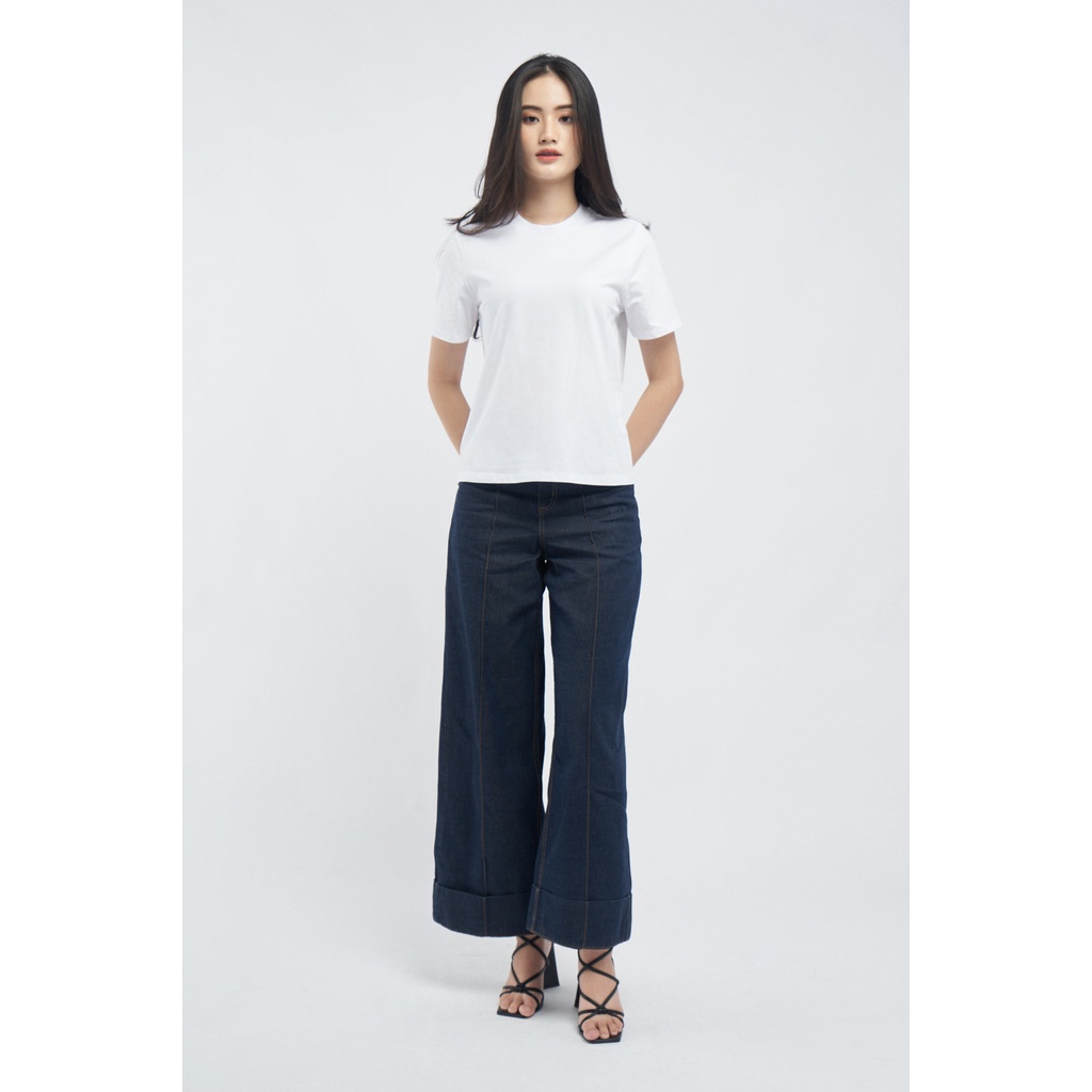 Áo Thun Nữ Tay Ngắn Trơn Form Regular - Routine 10S21TSHW007