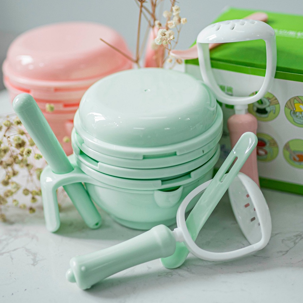 Bộ Chế Biến Đồ Ăn Dặm Kiểu Nhật 10 Chi Tiết Cho Bé