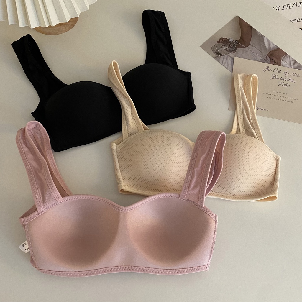 Áo Ngực Không Gọng Không Đường May Màu Sắc Đơn Giản Thoải Mái