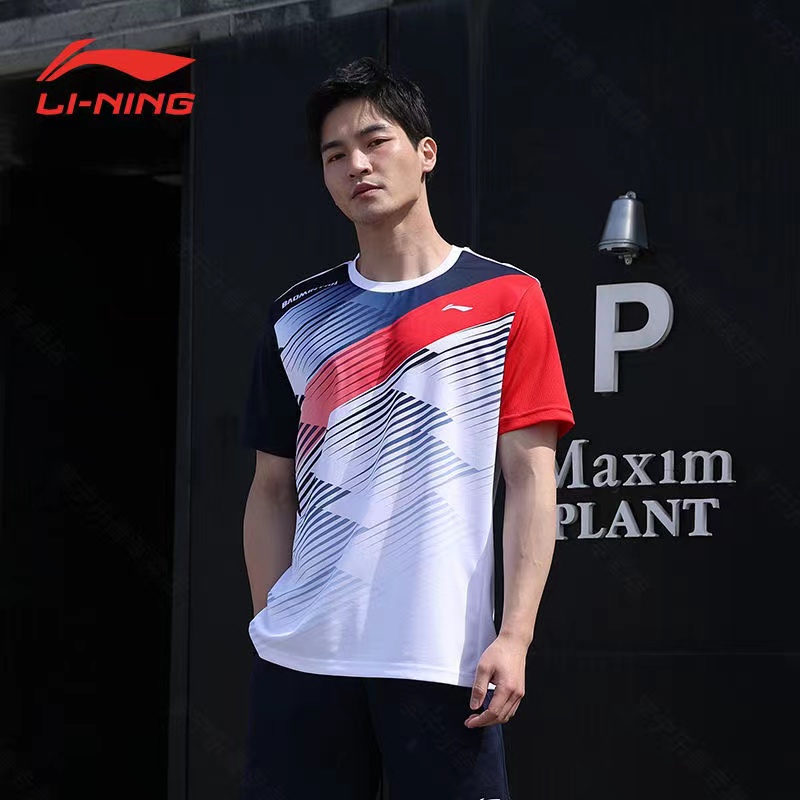 Li Ning Bộ Đồ Thể Thao Tay Ngắn Tập Luyện Cầu Lông Cho Nam Và Nữ