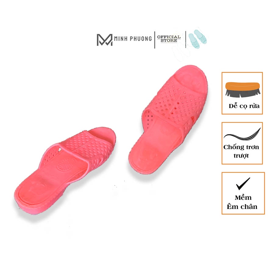 Dép tổ ong màu hồng đi trong nhà dày xịn, dẹp nhựa đi trong nhà màu hồng, dẹp mang trong nhà chống trơn trượt dễ cọ rửa