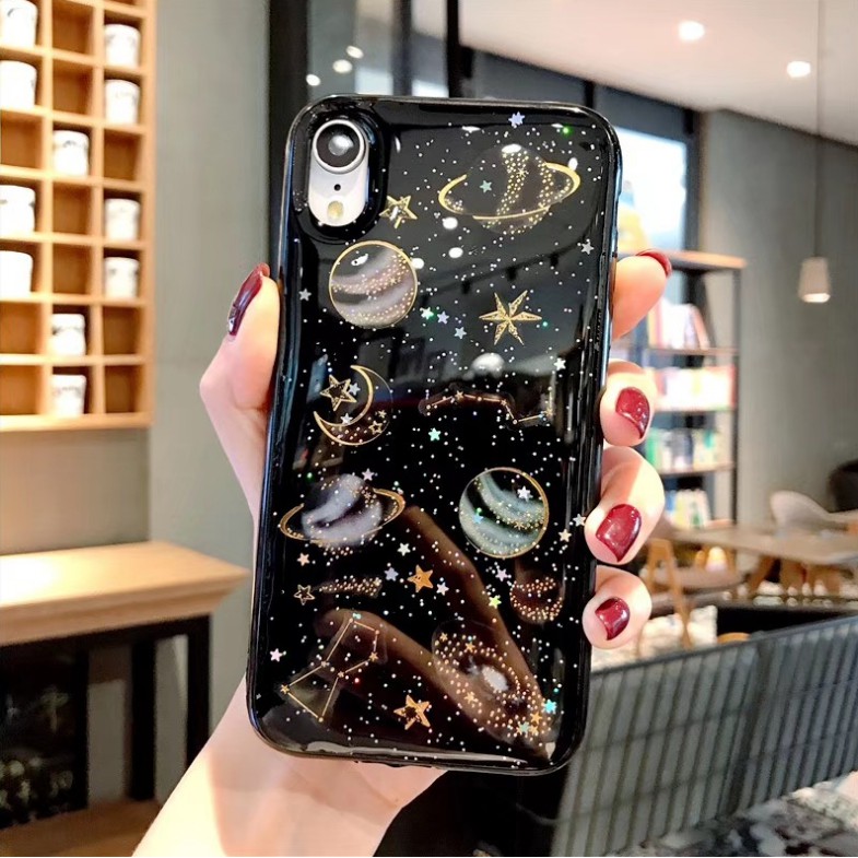 Ốp Điện Thoại Họa Tiết Hành Tinh Ngôi Sao Cho IPhone 12 12Pro 12promax 12mini 8 7 6 Plus XR XS 11 Pro Max