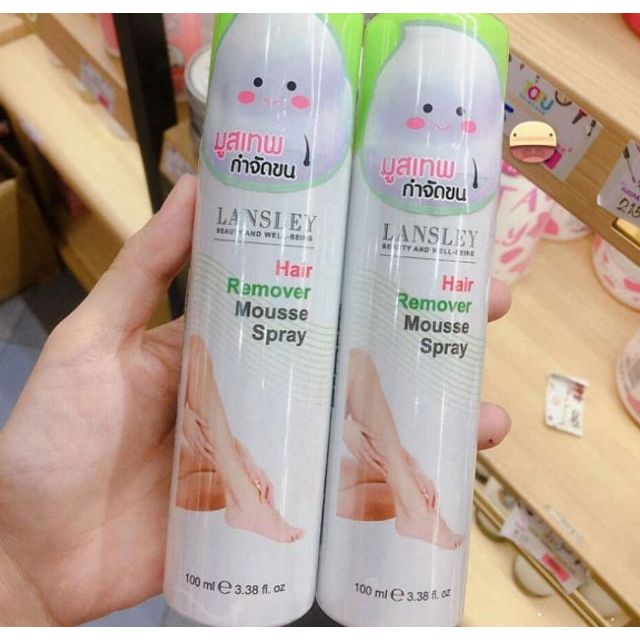 Kem tẩy lông Lansley Hair Remover Mousse Spray Thái Lan (100ml)