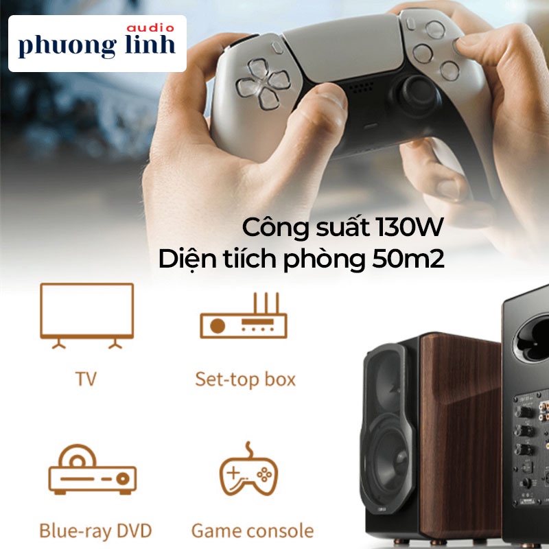 Loa vi tính EDIFIER S2000 MK3 Bluetooth 5.0 Công suất 130W Kết nối TV cổng quang Âm thanh Hires Audio Hàng chính hãng