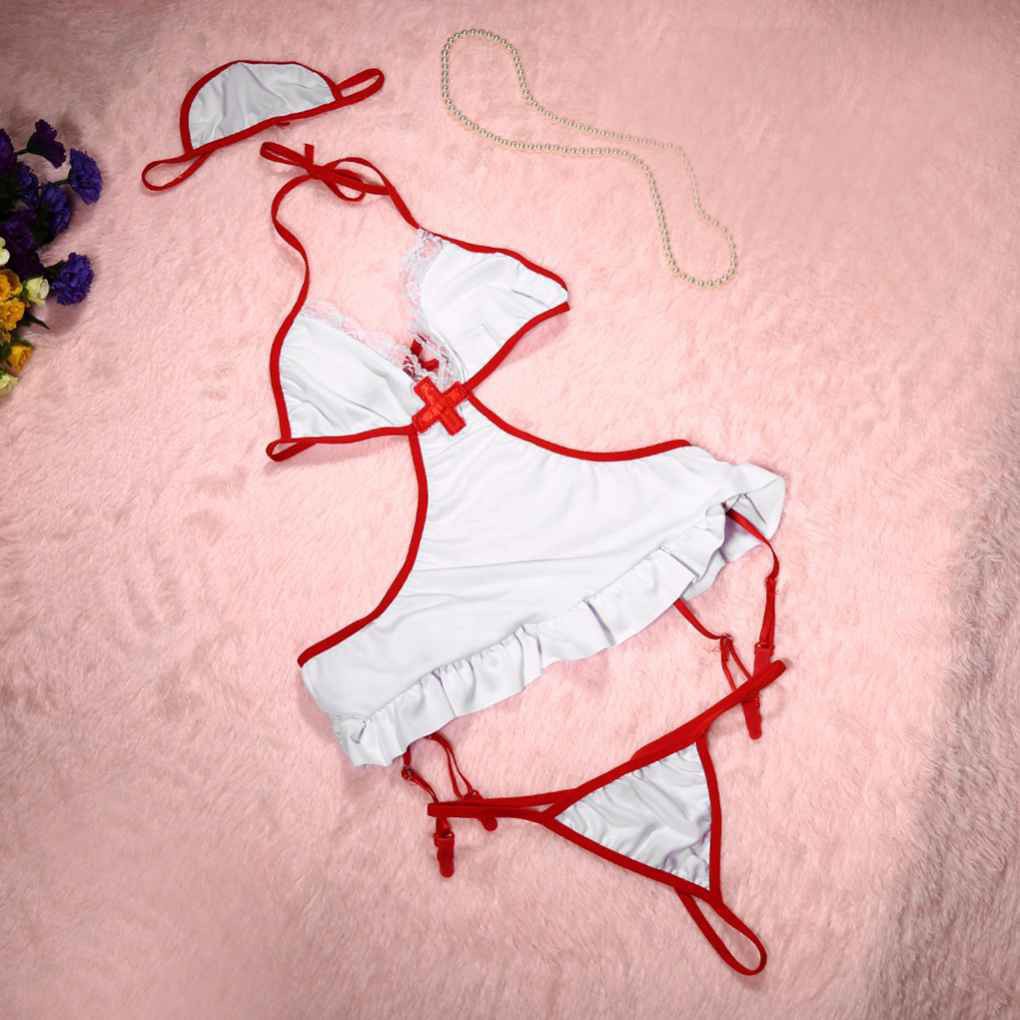 FREESHIP ĐƠN 99K_ Bộ đồ ngủ phong cách y tá nữ gợi cảm