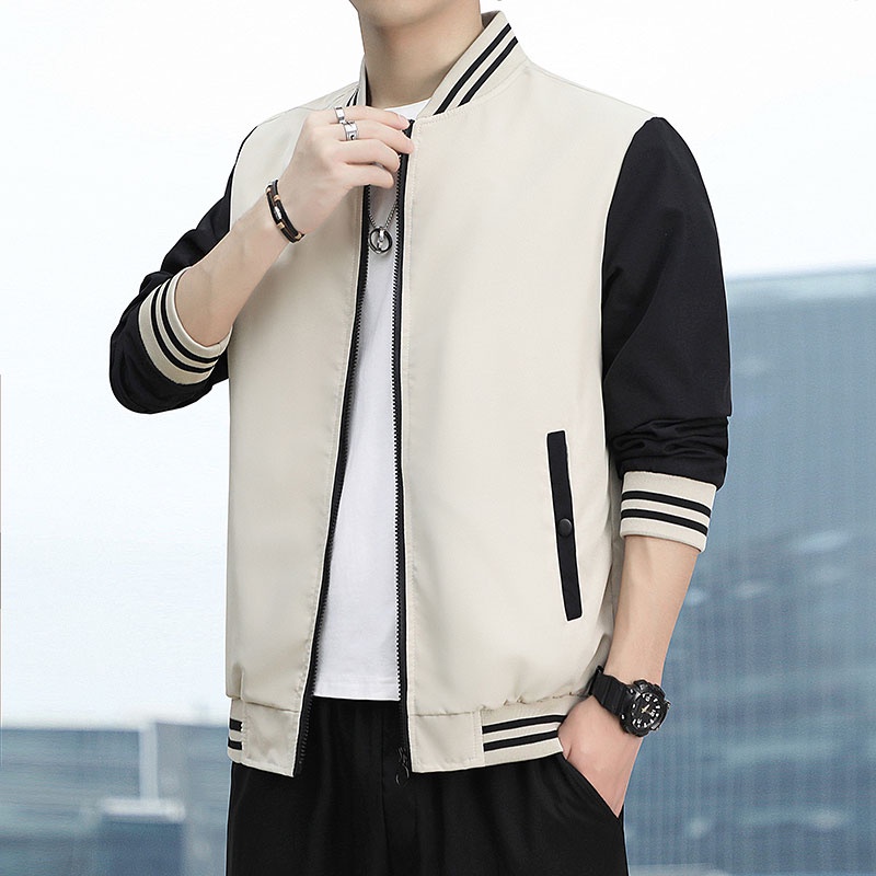 Áo Khoác Bomber Dáng Rộng Thời Trang Hàn Quốc Cá Tính Cho Nam