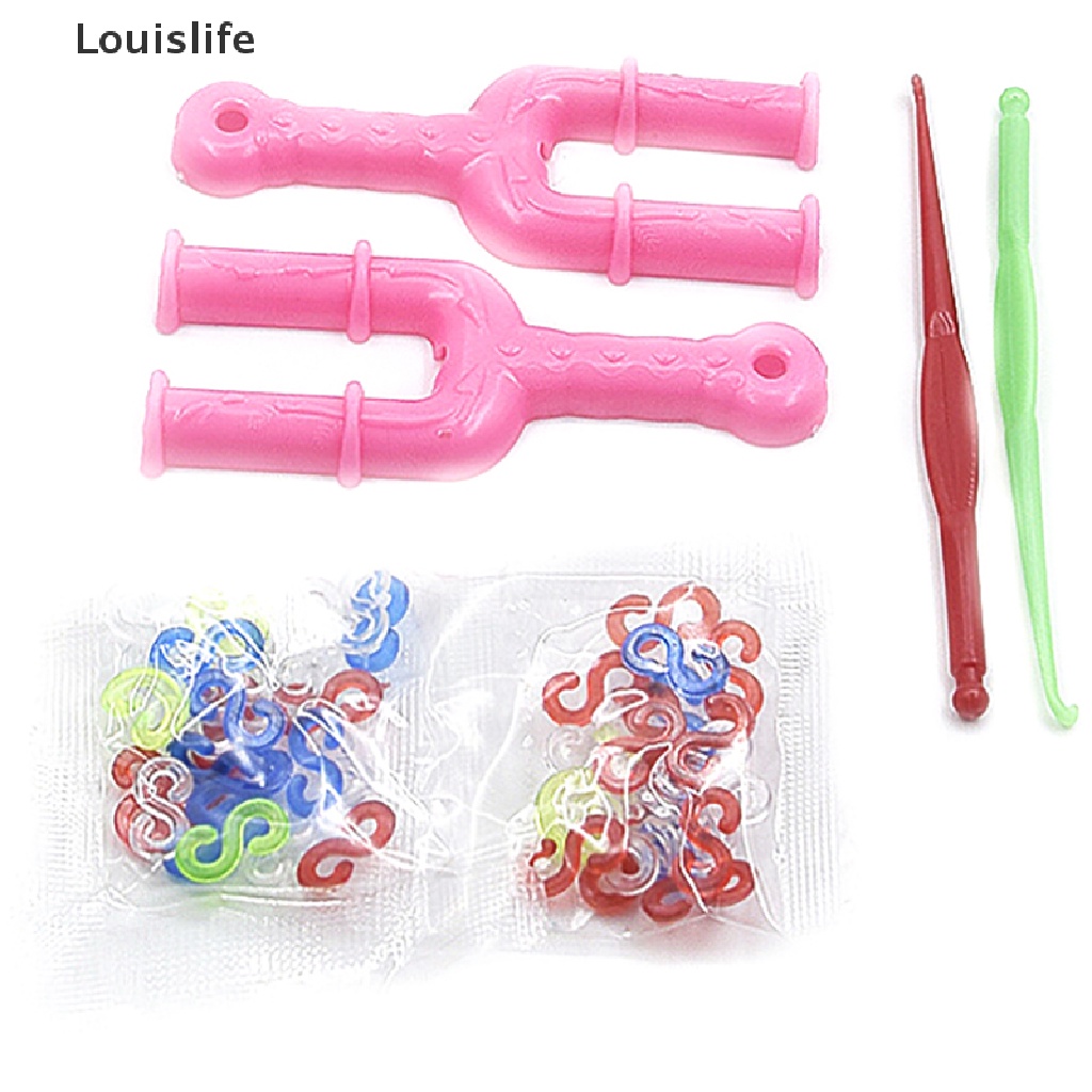 Hộp 600 dây thun cao su nhiều màu làm vòng tay DIY