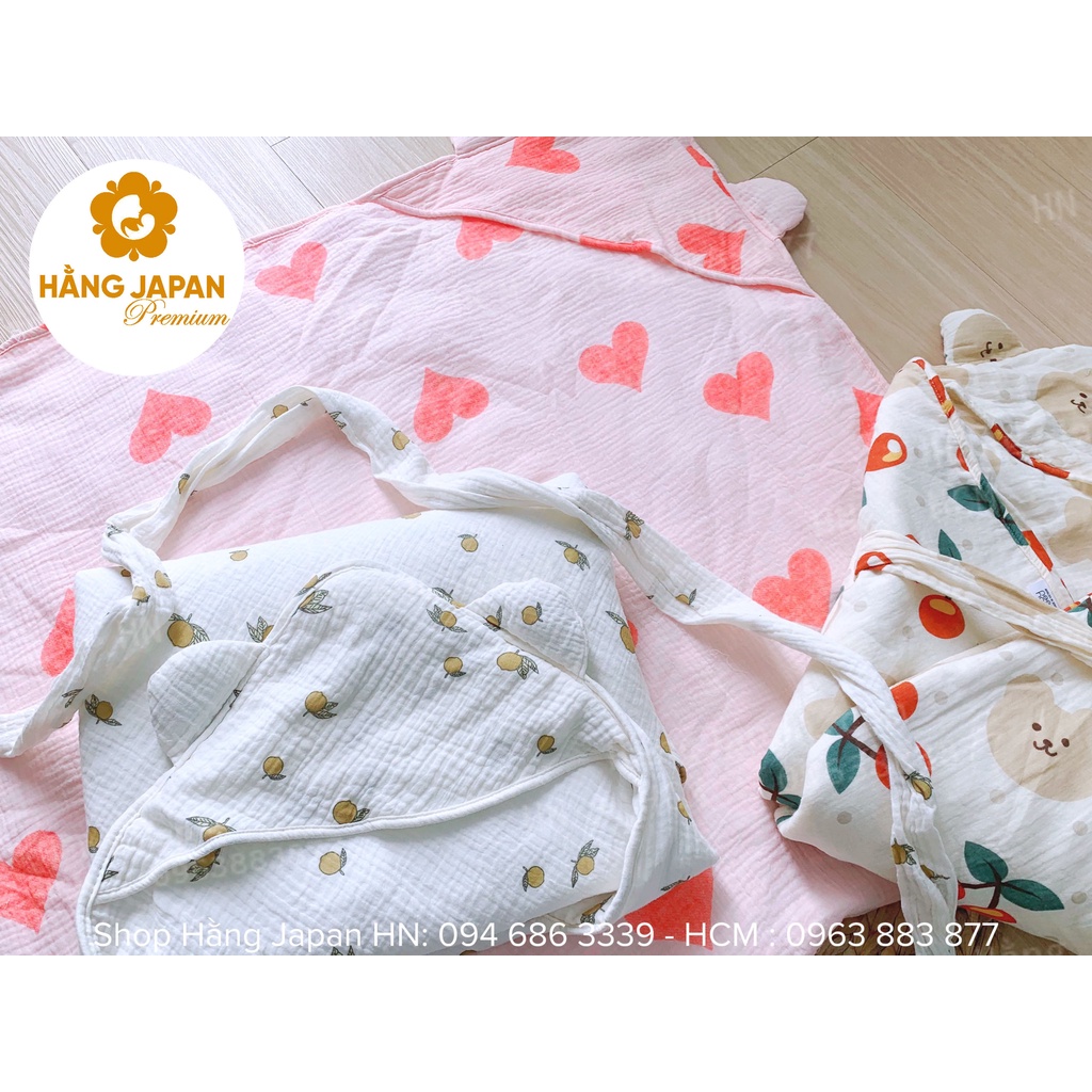 Chăn ủ trần bông Muslin Tree Babybee cho bé kích thước 80*80cm (Màu ngẫu nhiên)