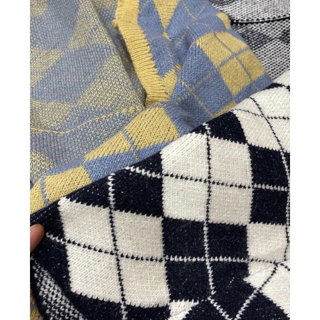 ÁO KHOÁC NGOÀI CARDIGAN CARO LỬNG tay dài chất vải len dày dặn form chuẩn hàng nhập quảng châu style hàn ullzang