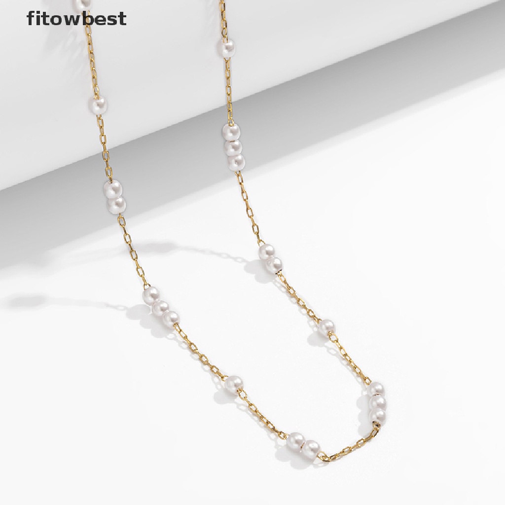 Dây Xích Đeo Thắt Lưng Một Lớp Đính Ngọc Trai Pha Lê Phong Cách Vintage Gợi Cảm Cho Nữ