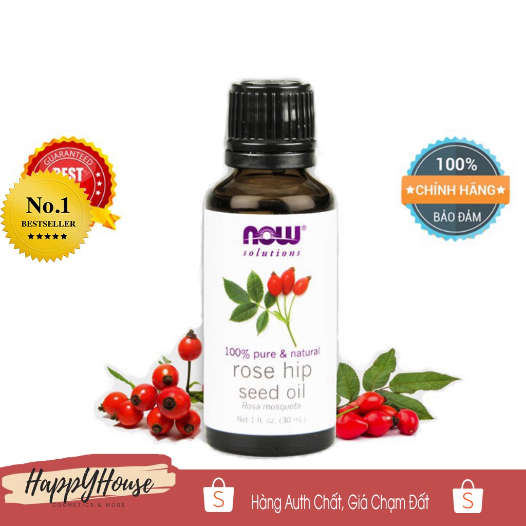 Tinh dầu tầm xuân NOW - Rose Hip Seed Oil -30 ml | BigBuy360 - bigbuy360.vn