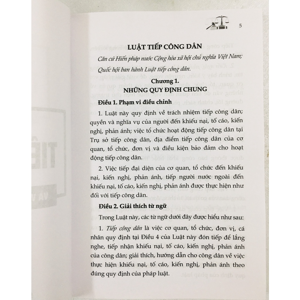 Sách : Luật tiếp công dân và văn bản hướng dẫn thi hành