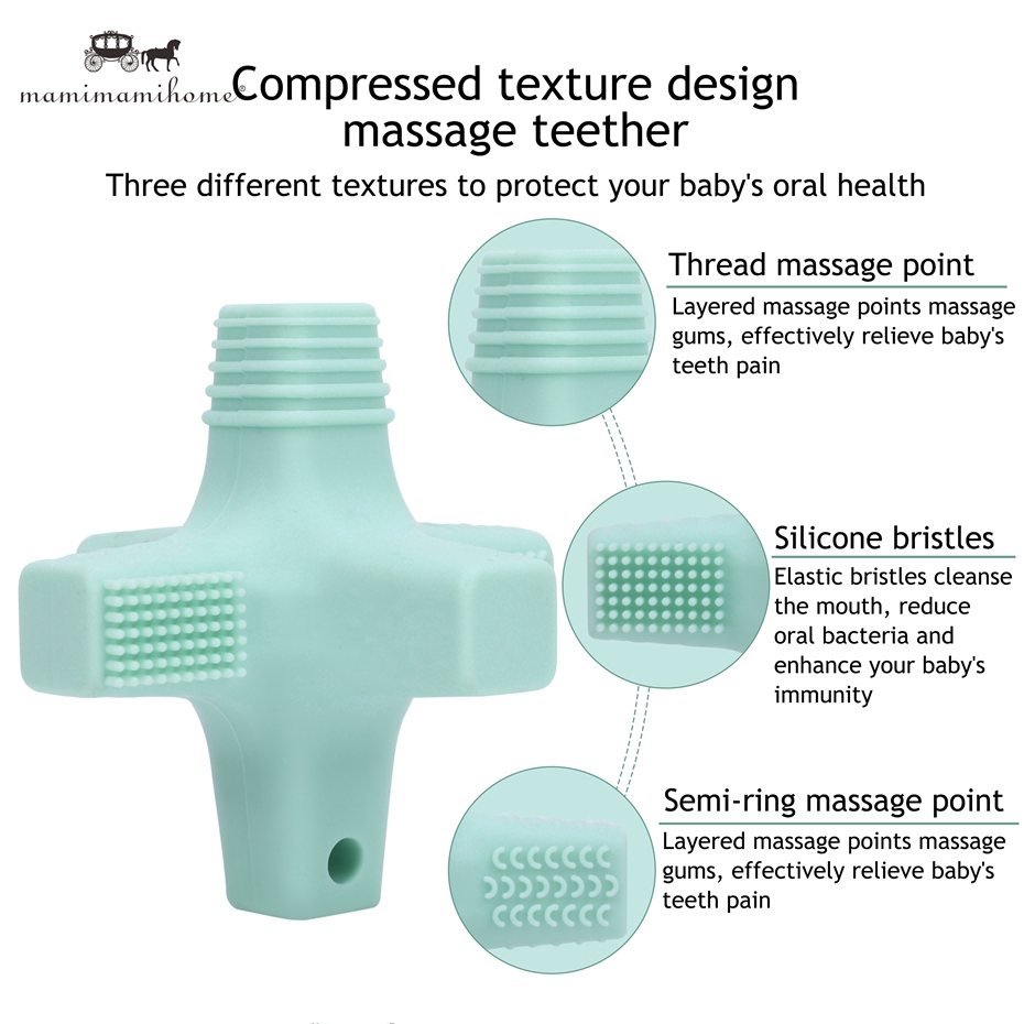 Đồ chơi gặm nướu Mamimamihome bằng silicon không độc hại cho trẻ nhỏ