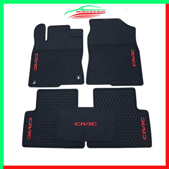 Thảm lót sàn cao su cho xe HONDA CIVIC 2021-2022 hàng chuẩn theo xe chịu lực tốt