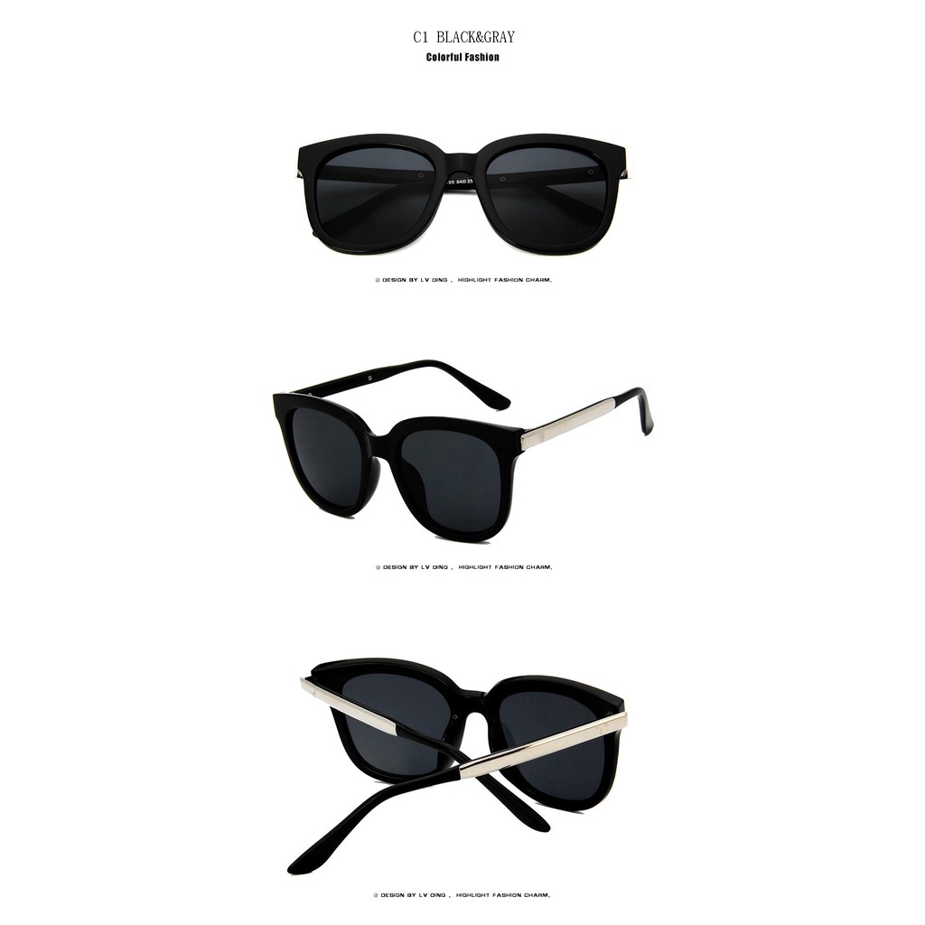 Kính mát SAMJUNE gọng bản to thời trang Hàn Quốc cho nữ