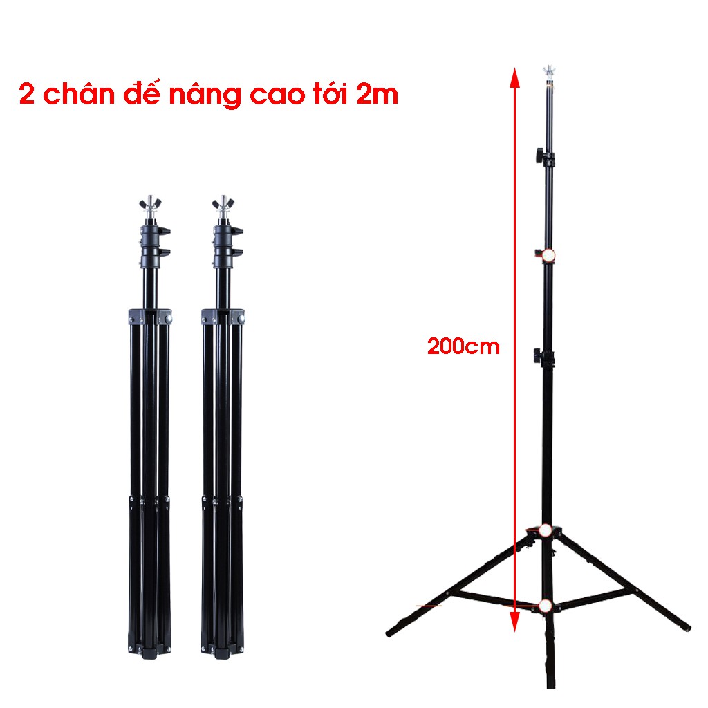 Khung chữ U treo phông chụp ảnh,quay phim lookbook,ảnh cưới,livestream kích thước 2x2m, có thể mua kèm phông vải 2mx2m4