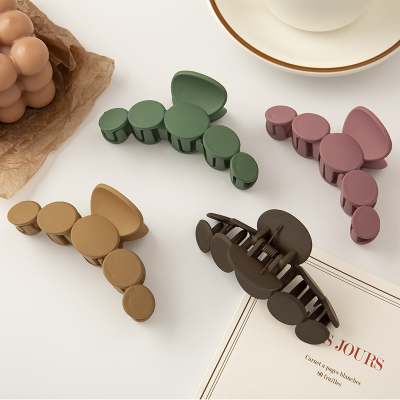 Kẹp Tóc Đính Hạt Nhựa Acrylic Phong Cách Hàn Quốc