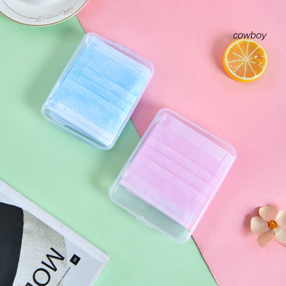 Hộp Đựng Khẩu Trang Chất Liệu PP Trong Suốt Chống Bụi Nhỏ Gọn Tiện Lợi | BigBuy360 - bigbuy360.vn