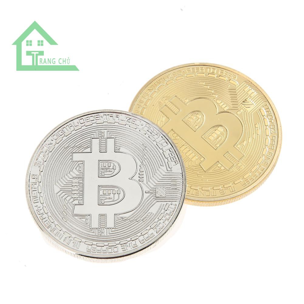 Đồng Xu Bitcoin Có Hộp Đựng