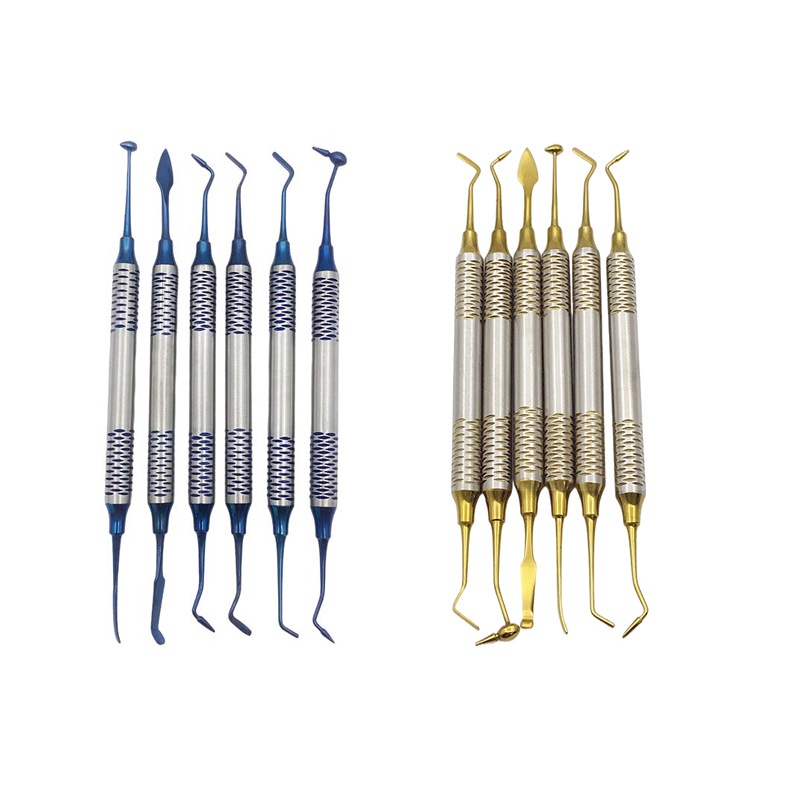 Dụng cụ nha khoa bộ xoang trám 6 cây ,bộ 6 cây trám thẩm mỹ chất liệu titan dùng trong nha khoa