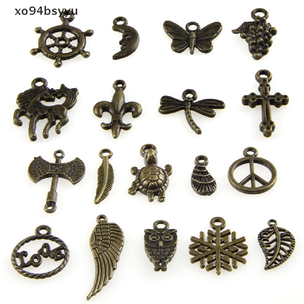 Set 50 Mặt Dây Chuyền xo94bsyyu Phong Cách Retro Dễ Thương